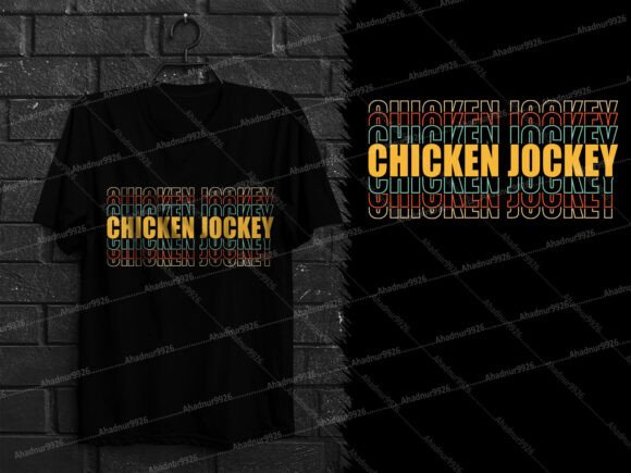 Chicken Jockey Pixel Rider Blocky Shirt