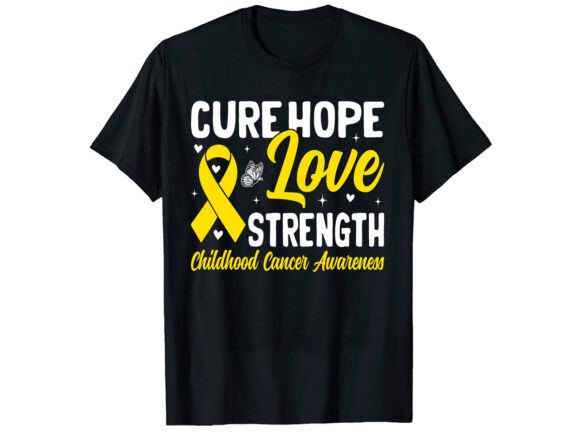 Childhood Cancer Awareness T-Shirt Graphics and T-Shirt Designs