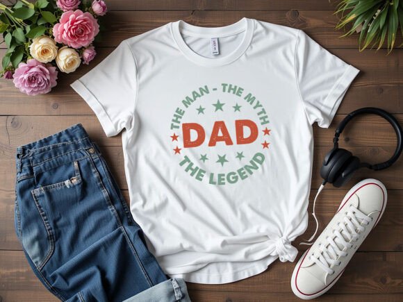 Dad the Man the Myth the Legend T-Shirt Graphics