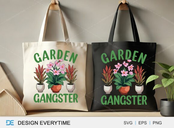 Garden Gangster Tote Bag Design