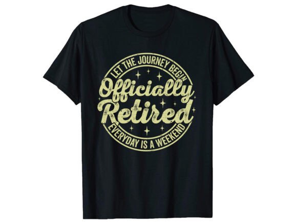 Let the Journey Retired T-Shirt PNG SVG