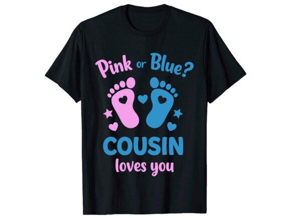 Pink Blue Gender Reveal T-Shirt Graphics