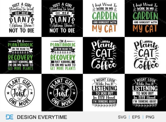 Planting Typography Design Bundle
