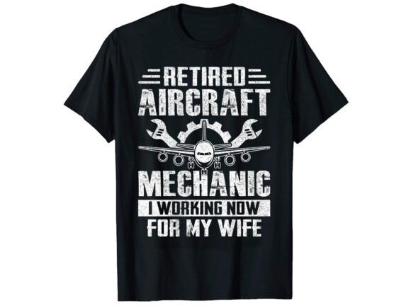 Retired Aircraft T-Shirt PNG SVG Graphics