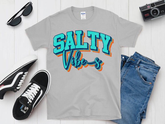 Salty Vibes T-Shirt Design: Graphics & T-Shirt Designs