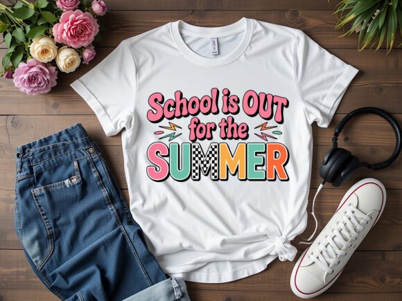 Teacher Summer T-Shirt Design Graphics