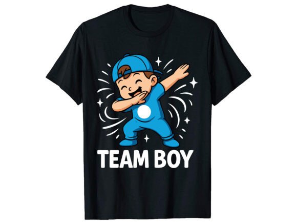 Team Boy Gender Reveal T-Shirt Graphics for T-Shirt Designs