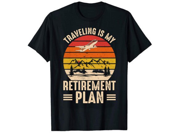 Travelling Retirement T-Shirt PNG SVG